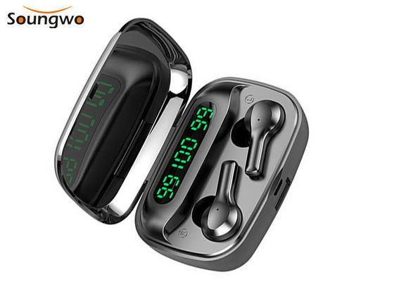 การจับคู่อัตโนมัติหูฟังไร้สาย True HD ลดเสียงรบกวนการโทรเสียงไฮไฟสำหรับ Iphone