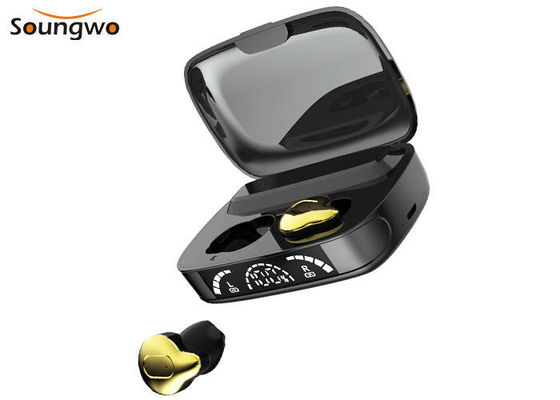 เอียร์บัดไร้สายกันน้ำเบสหนักแน่นจอแสดงผล LED HD จับคู่อัตโนมัติ