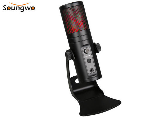 ไมโครโฟนบันทึก USB Plug and Play การบันทึกเพลง ปิดเสียงเพลงอย่างรวดเร็ว